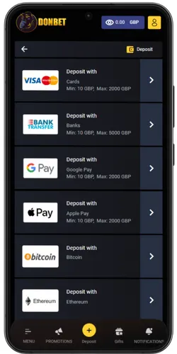Deposit and Claim Bonus