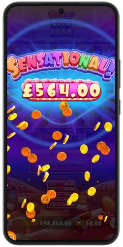 Sugar Rush 1000 bet screen