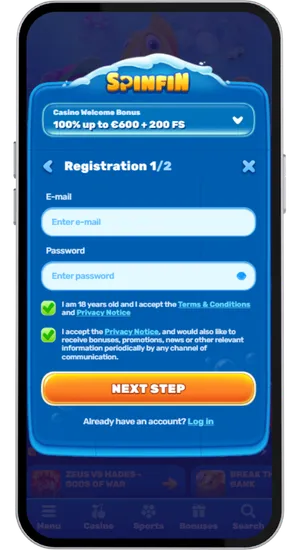 Registrierungsformular ausfüllen